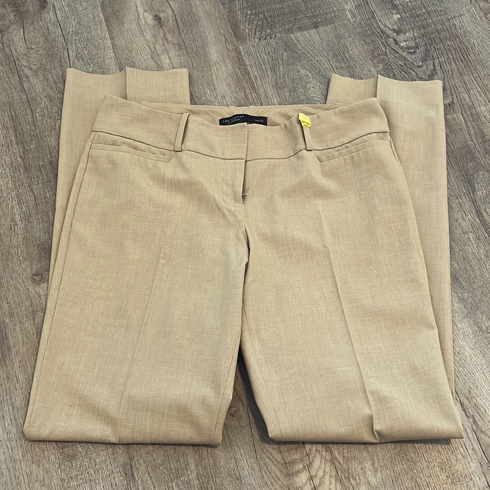 The Limited Drew Fit Camel Trouser Pant